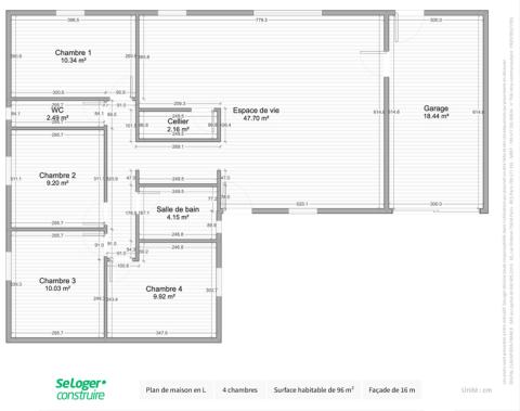 Plan de maison : Une maison simple et confortable