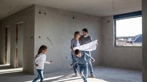 Le chantier d'une maison